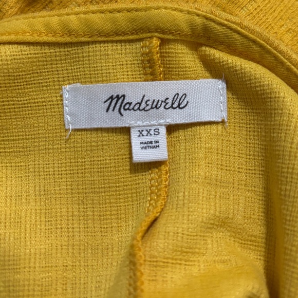 MADEWELL Women’s Yellow Sheath Mini Dress - Picture 10 of 13